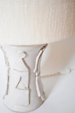 Kasaï Avignon Off White Ceramic Lamp from Barracuda Interiors