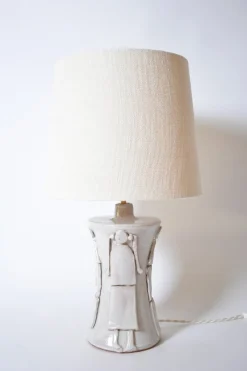 Kasaï Avignon Off White Ceramic Lamp from Barracuda Interiors