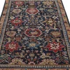 Kaukasischer Kuba Style Teppich in Blau mit Blumenmuster von Rug&Kilim