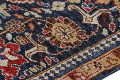 Kaukasischer Kuba Style Teppich in Blau mit Blumenmuster von Rug&Kilim