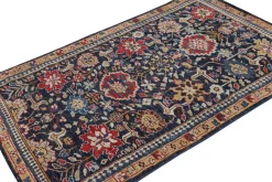 Kaukasischer Kuba Style Teppich in Blau mit Blumenmuster von Rug&Kilim