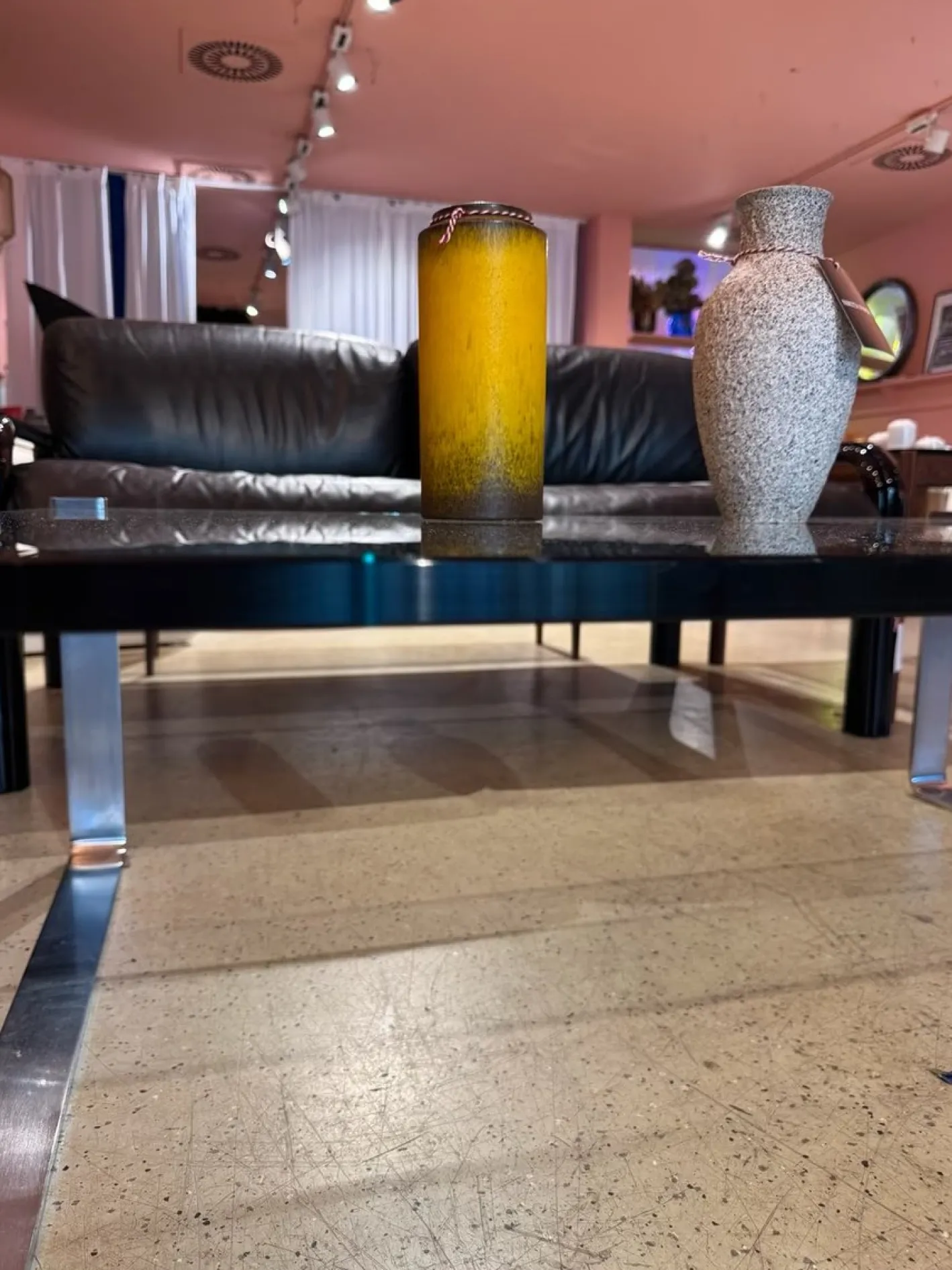 K831 Couchtisch aus Glas von Ronald Schmitt