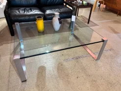 K831 Couchtisch aus Glas von Ronald Schmitt