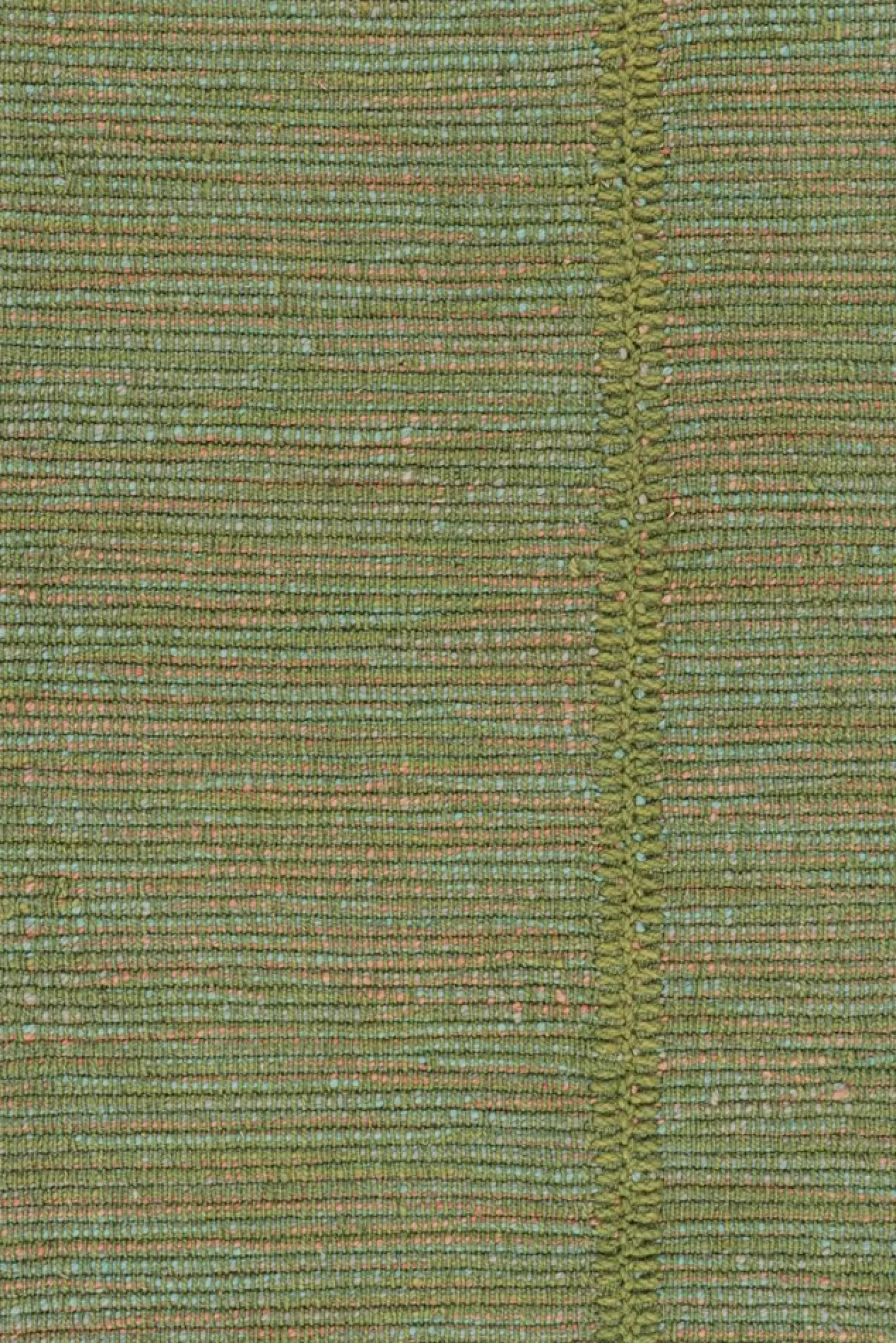 Kelim Teppich in Grün mit Petrol und Rosa Akzenten von Rug&Kilim