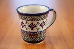 Keramikbecher von Porcelana Bolesławiec, 4 . Set