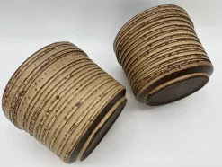 Keramik Blumentöpfe im Stil von Sgrafo, Deutschland, 1960er, 4er Set