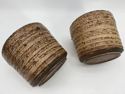 Keramik Blumentöpfe im Stil von Sgrafo, Deutschland, 1960er, 4er Set