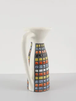 Keramik Orangenlimonade Service mit Krug und Mazagrans von Roger Capron, 1950er, 7er Set
