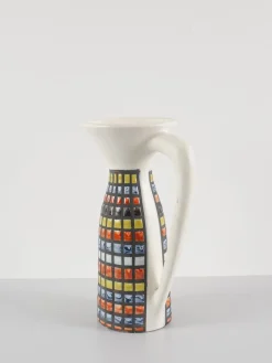 Keramik Orangenlimonade Service mit Krug und Mazagrans von Roger Capron, 1950er, 7er Set
