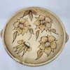 Keramikschale mit Blumendekor von Vallauris, Frankreich, 1960