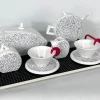 Keramik Teeservice von MAS, Italien, 1980er, 10er Set