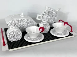 Keramik Teeservice von MAS, Italien, 1980er, 10er Set
