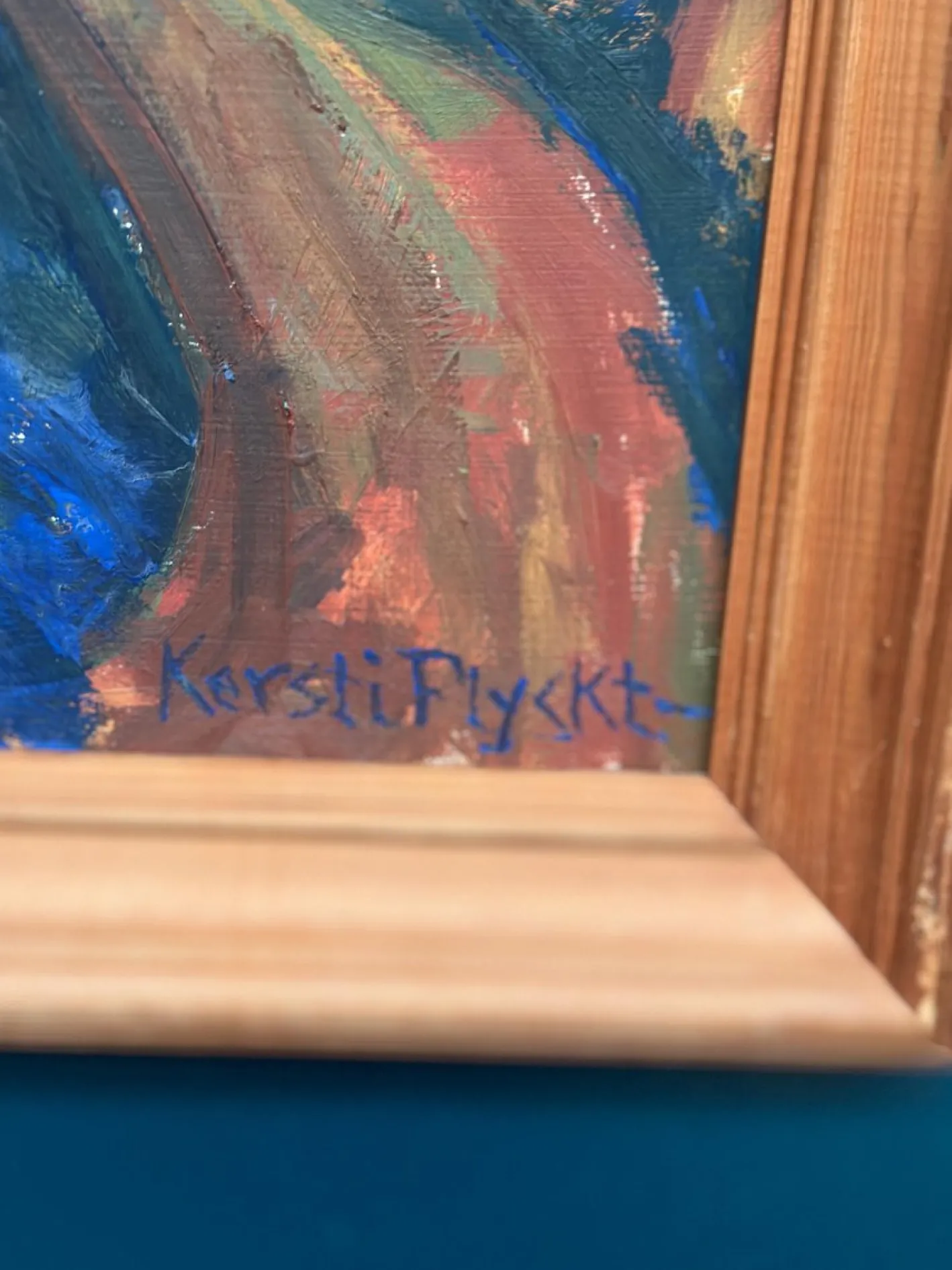 Kersti Flyck, Berglandschaft, 1960er, Öl auf Holz, gerahmt