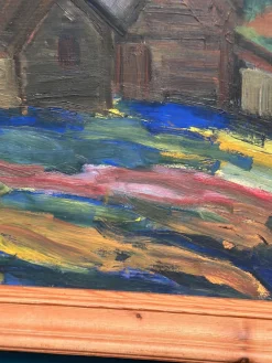 Kersti Flyck, Berglandschaft, 1960er, Öl auf Holz, gerahmt