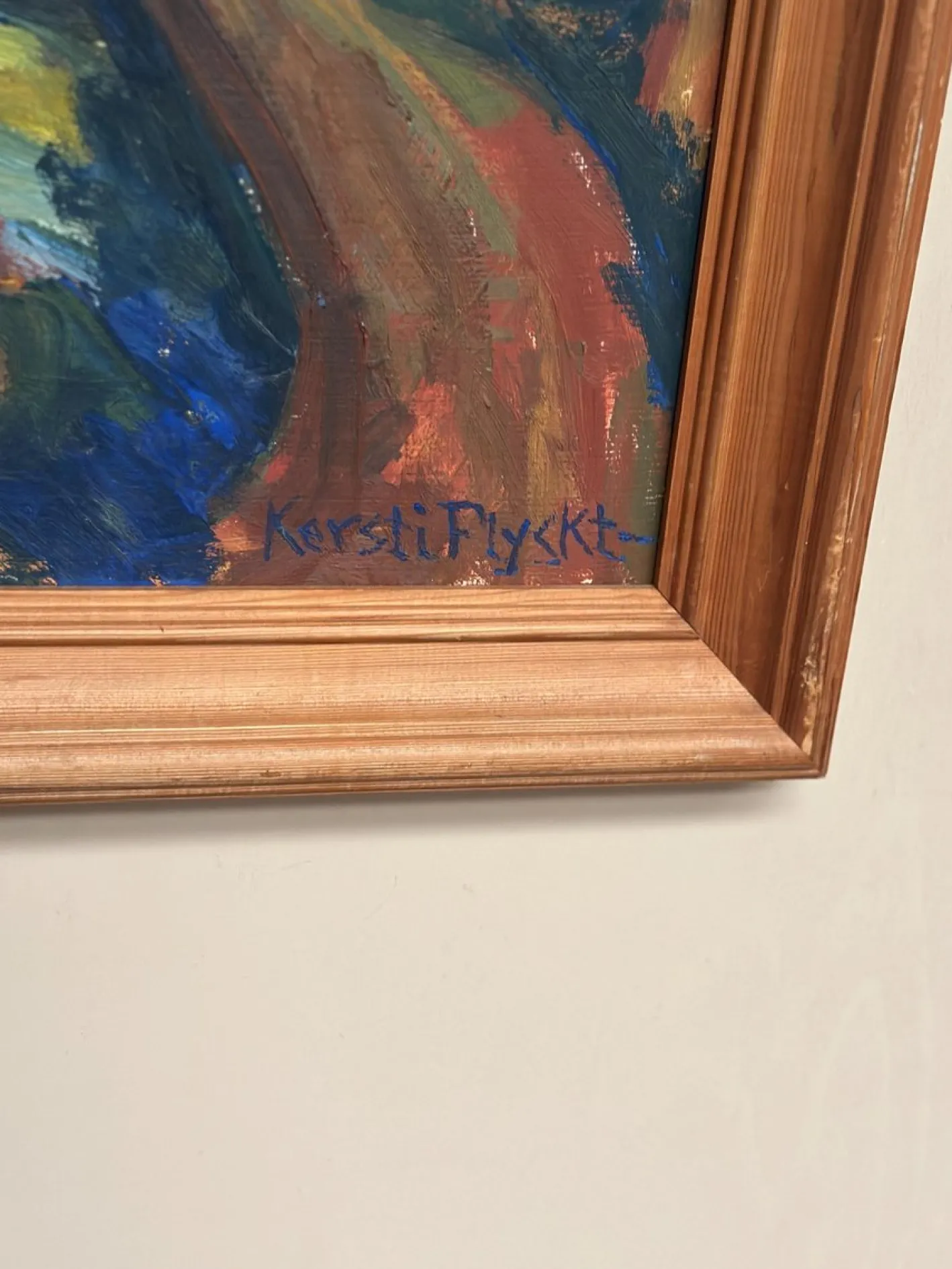 Kersti Flyck, Berglandschaft, 1960er, Öl auf Holz, gerahmt