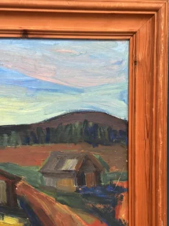 Kersti Flyck, Berglandschaft, 1960er, Öl auf Holz, gerahmt