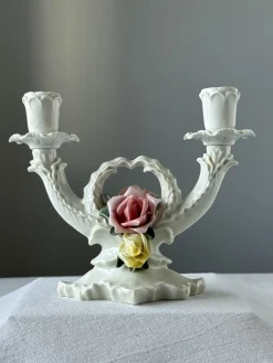 Kerzenhalter aus Porzellan von Karl Ens, 1920er