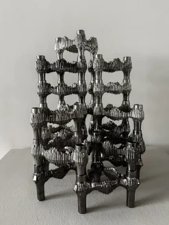 Kerzenhalter von Fritz Nagel, 1970er, 16er Set