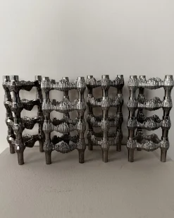 Kerzenhalter von Fritz Nagel, 1970er, 16er Set