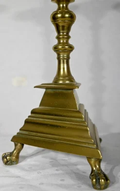 Kerzenständer aus vergoldeter Bronze, 19. Jh., 2er Set