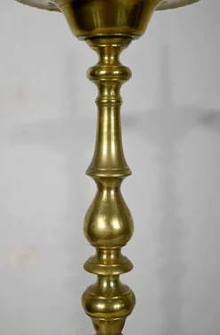 Kerzenständer aus vergoldeter Bronze, 19. Jh., 2er Set