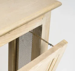 Kühlerabdeckung aus weiß getünchtem und lackiertem Holz, 20. Jh.