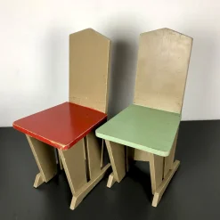 Kinderstühle im Stil von Koo, Niederlande, 1930er, 4er Set