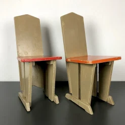 Kinderstühle im Stil von Koo, Niederlande, 1930er, 4er Set