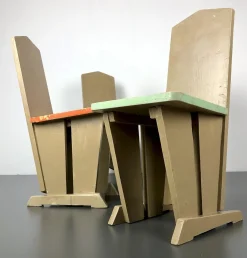 Kinderstühle im Stil von Koo, Niederlande, 1930er, 4er Set