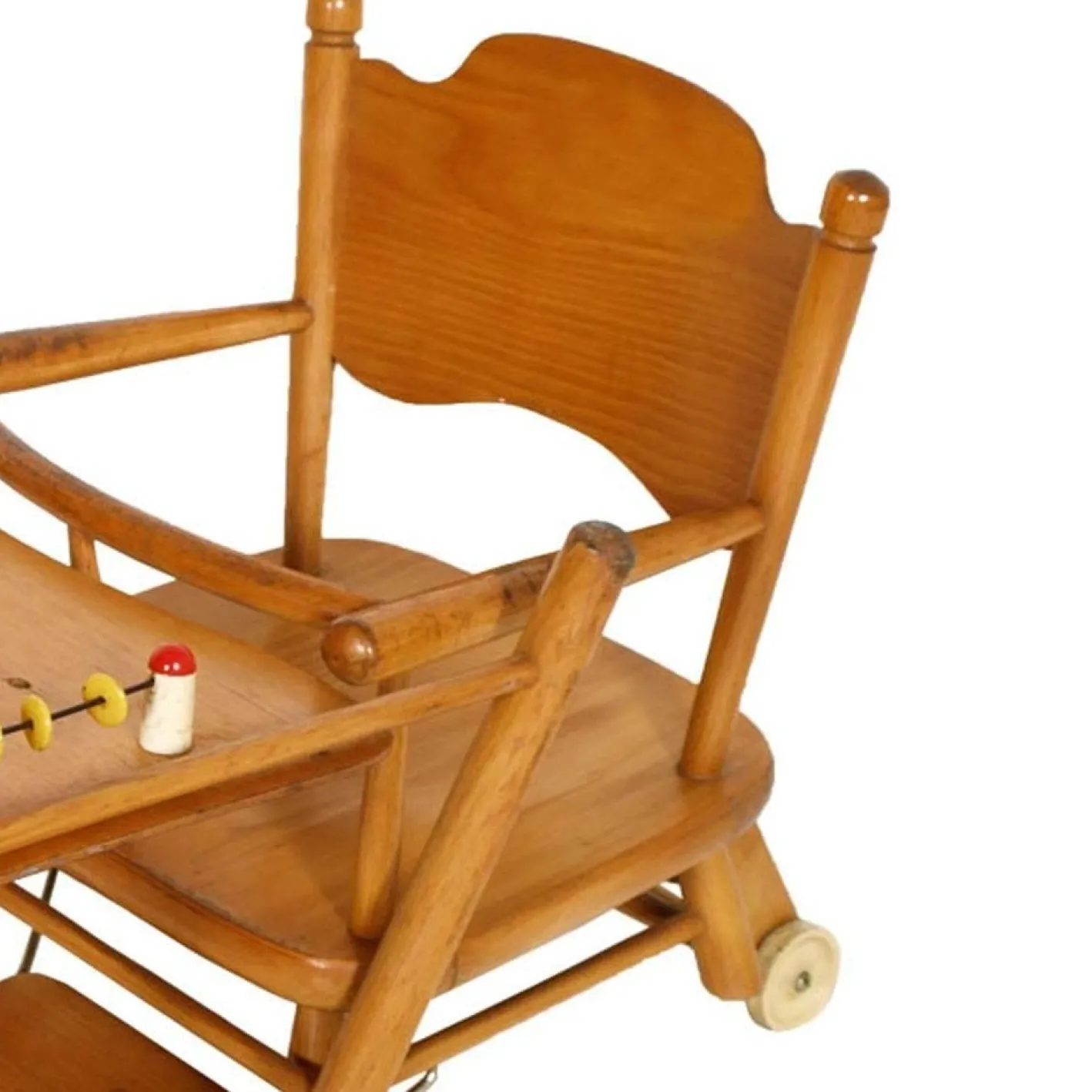 Kinderstuhl mit Tisch aus Buche, 1960er