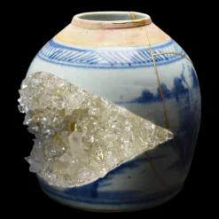 Kintsugi Geode Vase von Myriam Greff
