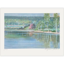 Kiyoshi Ishii, Le Lac, 1990, Lithographie