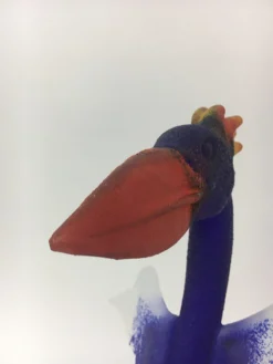 Kjell Engman für Kosta Boda Große Vogelskulptur, 1970er
