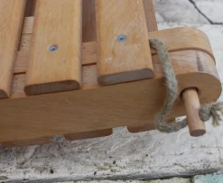 Klappbare Mid-Century Sonnenliegen aus Holz, 1970er, 2er Set