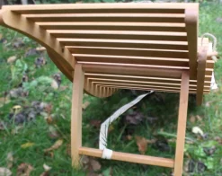 Klappbare Mid-Century Sonnenliegen aus Holz, 1970er, 2er Set