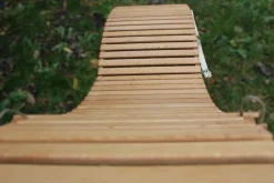 Klappbare Mid-Century Sonnenliegen aus Holz, 1970er, 2er Set