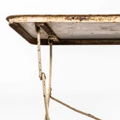 Klappbarer französischer Vintage Gartentisch, 1950er