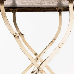 Klappbarer französischer Vintage Gartentisch, 1950er