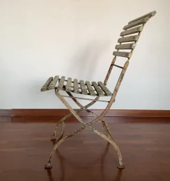 Klappbarer Gartenstuhl von Francillon Et Cie sa Lausanne, 1890er