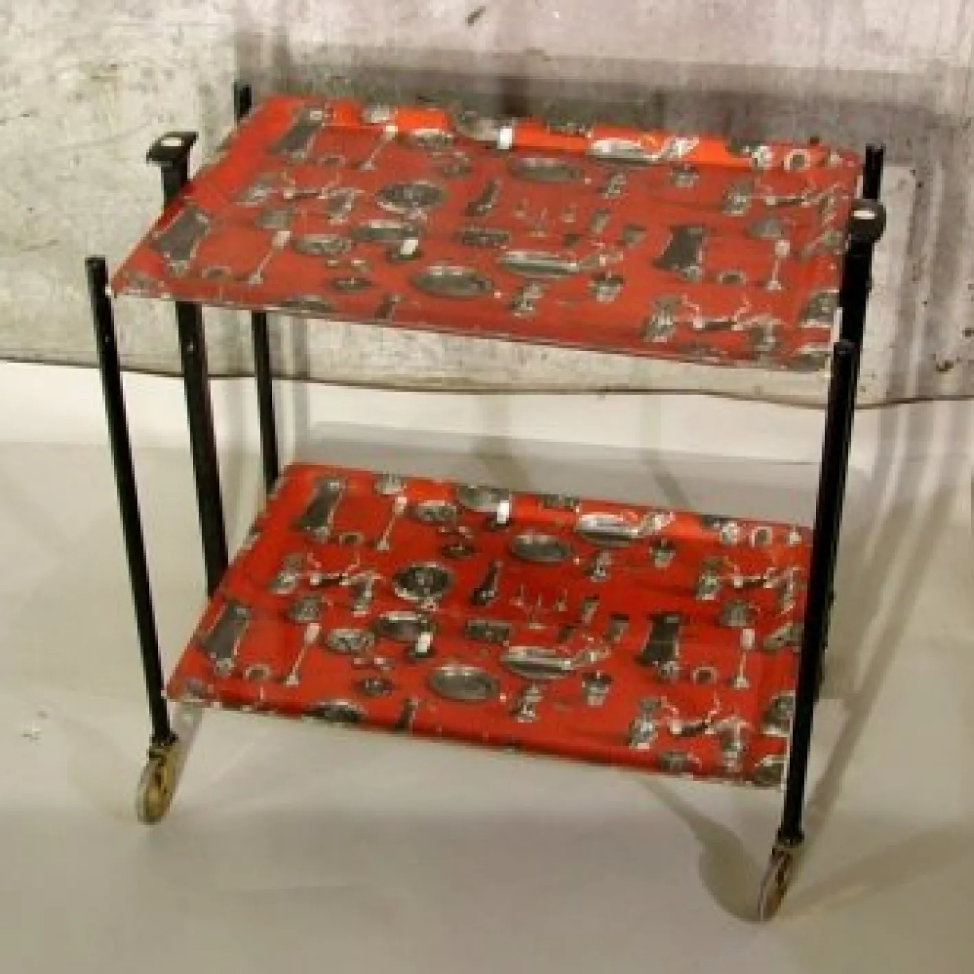 Klappbarer Servierwagen, 1950er