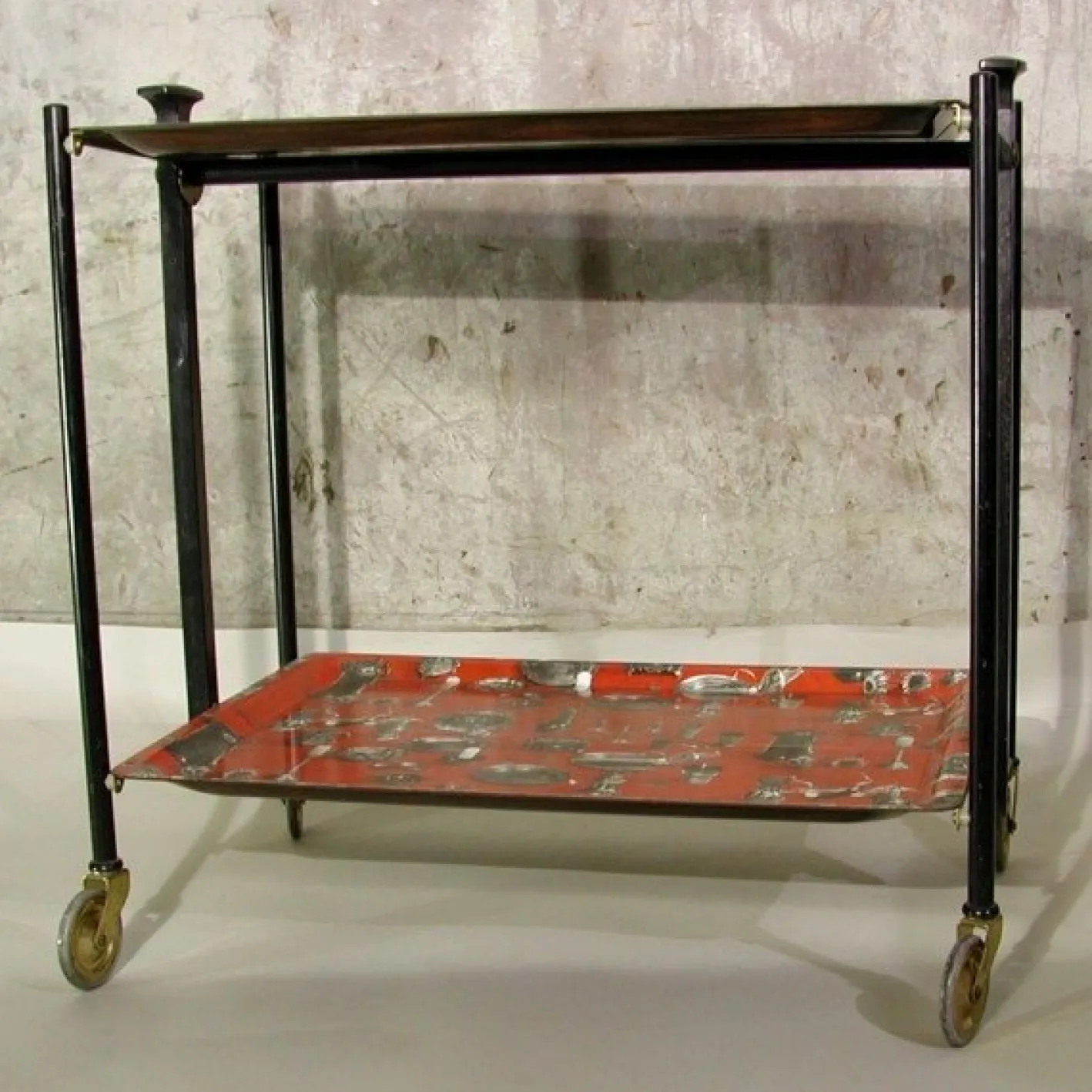 Klappbarer Servierwagen, 1950er