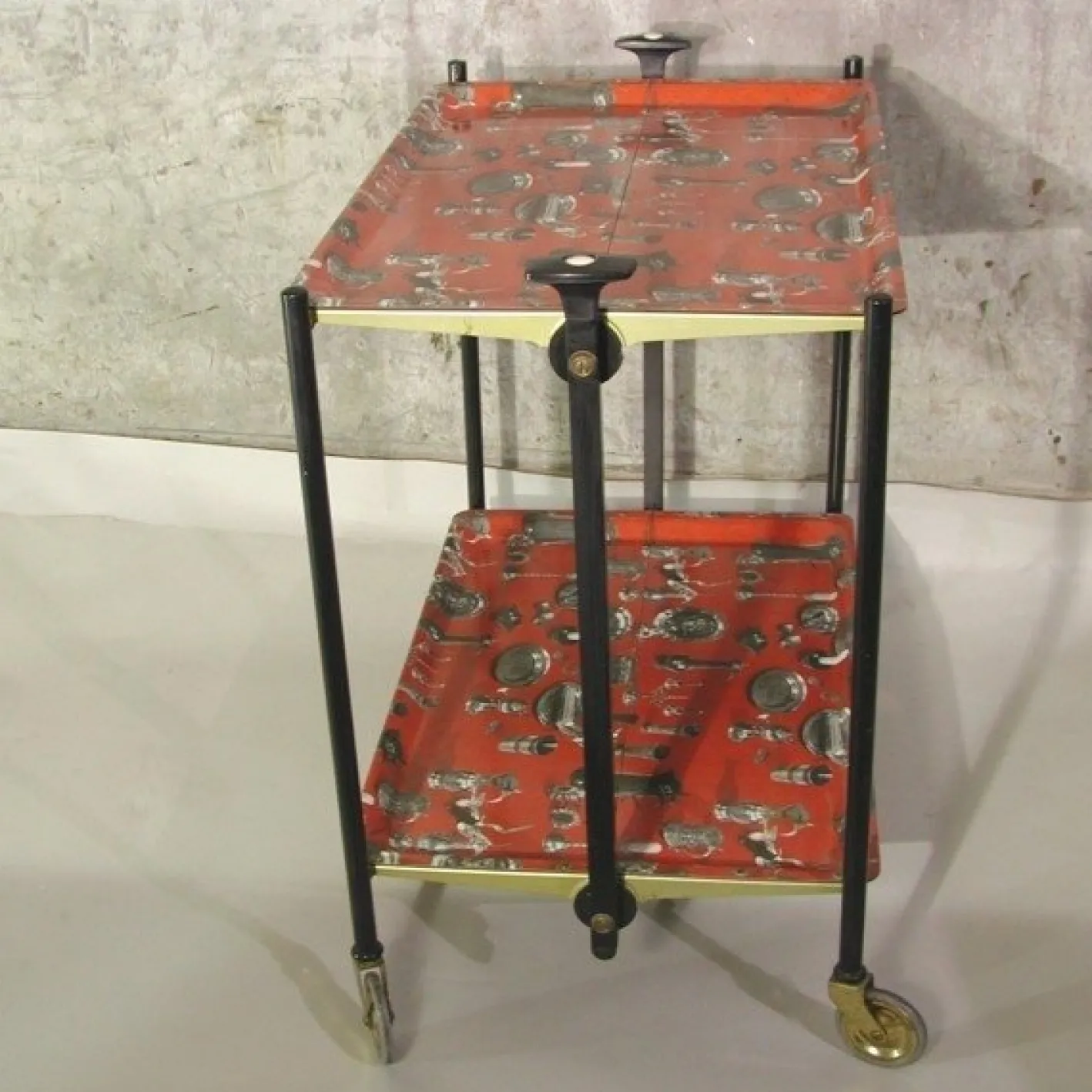 Klappbarer Servierwagen, 1950er