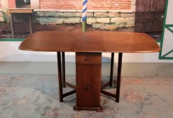 Klappbarer Vintage Esstisch aus Eiche