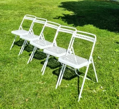 Klappstühle von Souvignet, 1960er, 5er Set