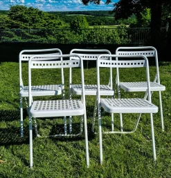 Klappstühle von Souvignet, 1960er, 5er Set