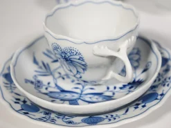 Klassisches Meissen Porzellan Kaffee- und Teeservice mit Zwiebelmuster, 1960er von Meissen Porcelain, 11er Set