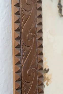 Kleiderbügel mit Holzrahmen, 1960er