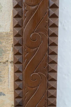 Kleiderbügel mit Holzrahmen, 1960er