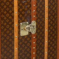 Kleiderschrank-Truhe mit monogrammiertem Leinen von Louis Vuitton, 1930er