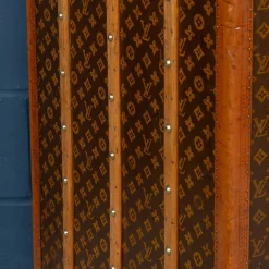 Kleiderschrank-Truhe mit monogrammiertem Leinen von Louis Vuitton, 1930er